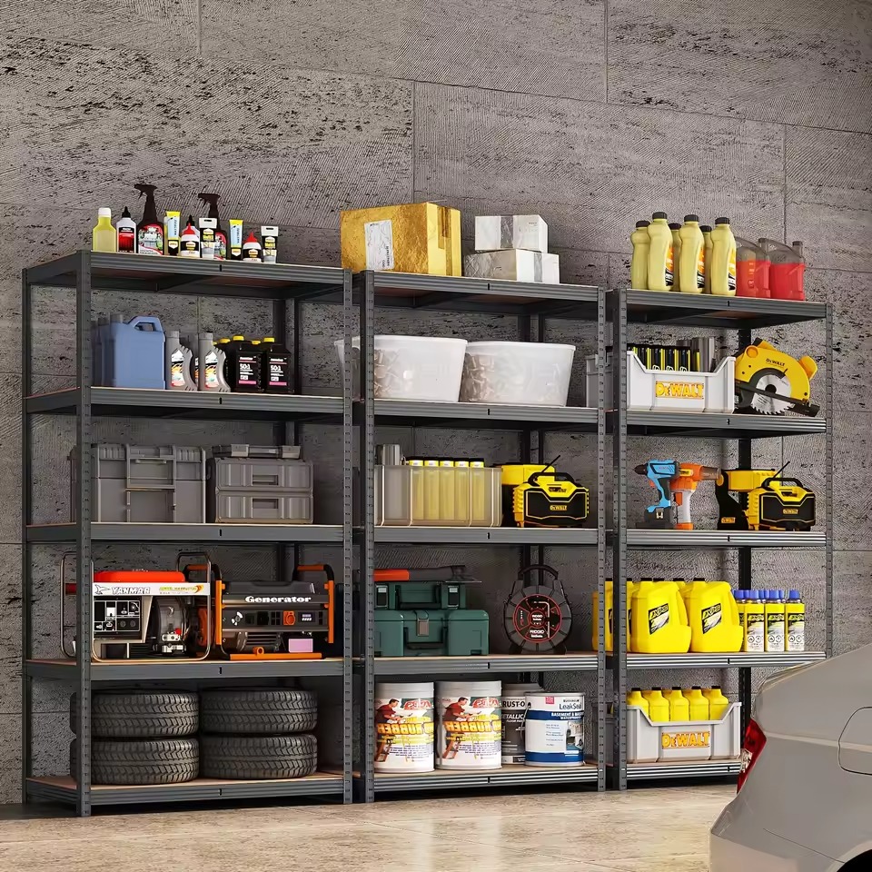 2000 lbs Heavy Duty Storage Shelving Unit 5-Tier Adjustable Metal Rack Easy Assembly Garage Warehouse Organization
