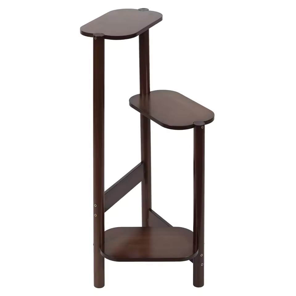 3 Tier Plant Stand Corner Bamboo Plant Shelf Rack Pot Stand Holder Indoor Plant Ladder Shelf Flower Display Rack