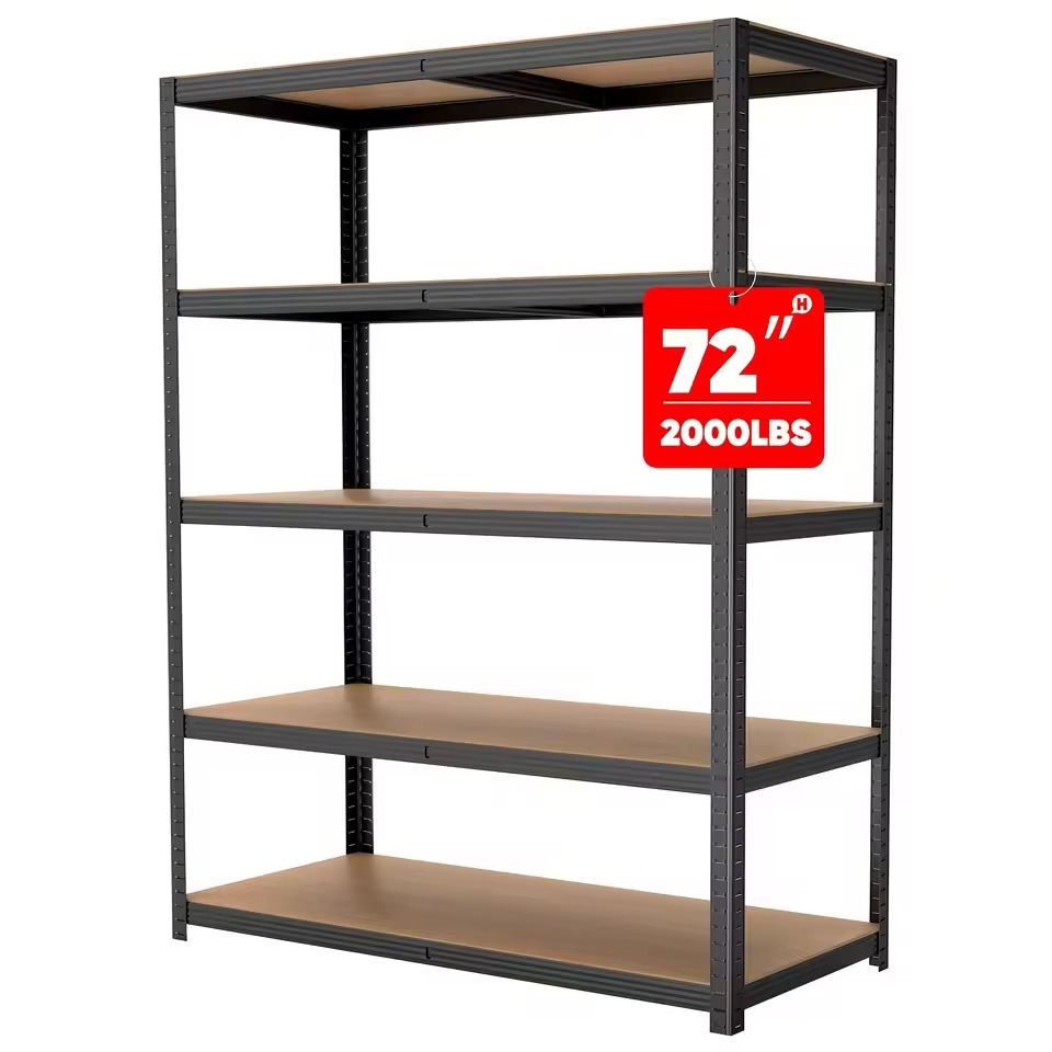 2000 lbs Heavy Duty Storage Shelving Unit 5-Tier Adjustable Metal Rack Easy Assembly Garage Warehouse Organization
