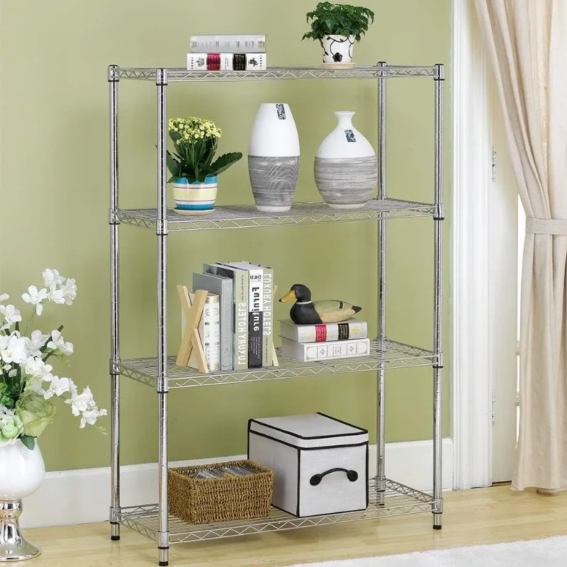 Wire Shelving Unit Garage Business Wire Shelf Metal Large Storage Shelves Heavy Duty Height Utility Commercial Grade