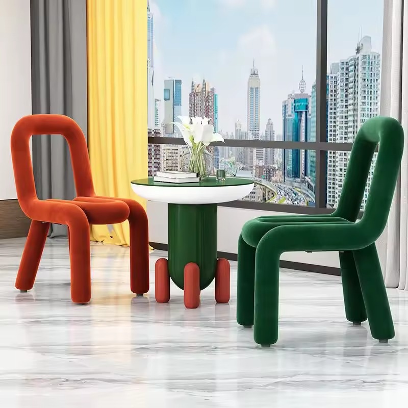 Modern colored stools, benches, can be used as dressing stools, shoe changing stools, outdoor activity chairs, party chairs