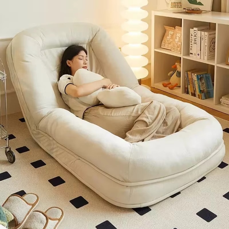 Human dog bed, lazy sofa, can lie down and sleep, internet celebrity tatami, foldable balcony, bedroom, small sofa,lounge chair