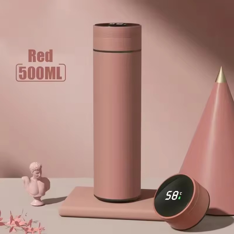 New Temperature Display Thermos Cup Stainless Steel Vacuum Insulated Cup Divided Thermos Bottle