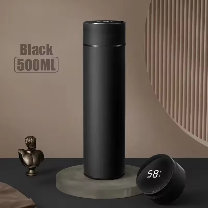 New Temperature Display Thermos Cup Stainless Steel Vacuum Insulated Cup Divided Thermos Bottle
